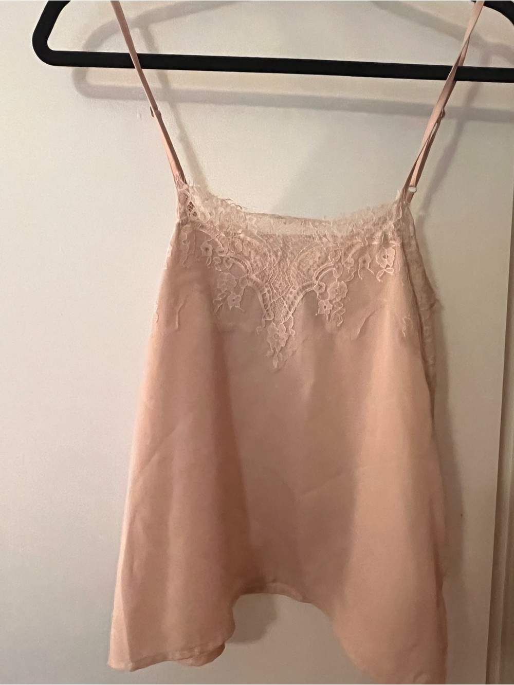 Lulu's Dusty Blush Lace Satin Cami